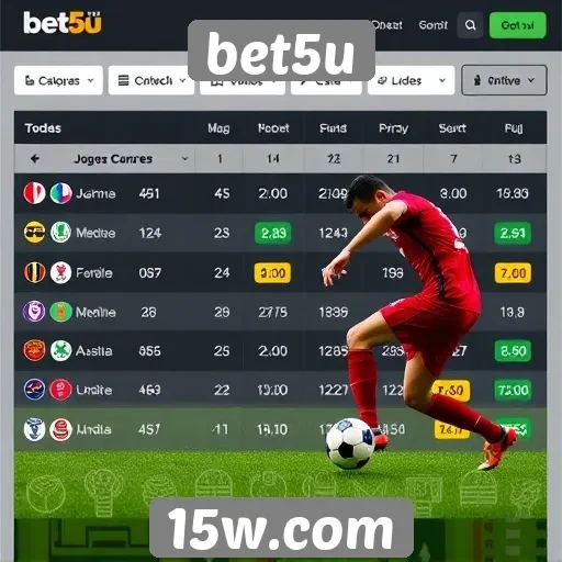 Comparação de odds em jogos populares no bet5u